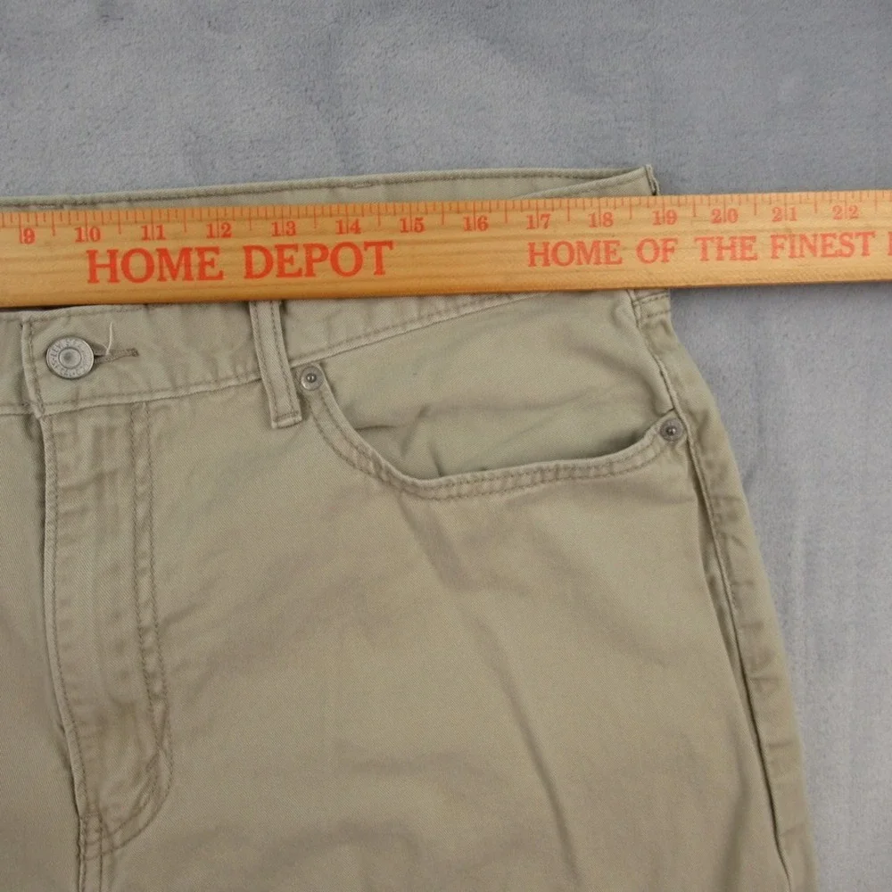Levis 559 Relaxed Straight Khaki Pants Mens 38x32 Tan Cotton Chino 00559-0369